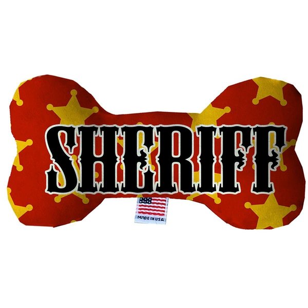 Mirage Pet Products Sheriff Stuffing Free Bone Dog Toy 8 in. 1388-SFTYBN8